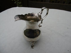 1749 very good Georgian George 11 silver cream jug 83 grams