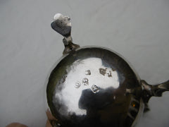 1749 very good Georgian George 11 silver cream jug 83 grams