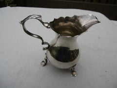 1749 very good Georgian George 11 silver cream jug 83 grams