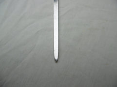 1754 lovely George 11 meat skewer with Rope twist handle and nice crest by JW 105g