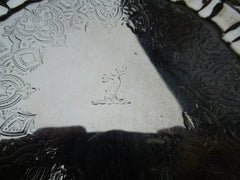 1754 lovely George 11 small salver or waiter by W Peaston 185g