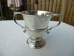 1756 rare George 11 Childs cup by Francis Crump 160 grams lovely armorial crest