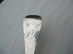 1758 magnificent massive George 11 Scottish hash spoon by Robert Gordon 252g