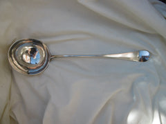 1758 quality Hanoverian George 11 soup ladle by E Coker 180g
