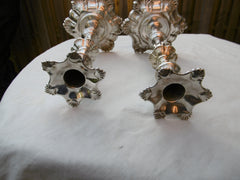 1758 fine pair of cast George 11 candlesticks by James Morison 960 grams