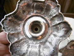 1758 fine pair of cast George 11 candlesticks by James Morison 960 grams