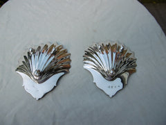 1759 fine pair of George 11 silver butter shells or dishes by William Plummer 200 grams