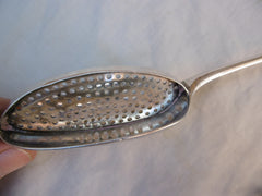 1759 rare George 11 Hanoverian straining spoon 120g