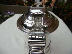 1759 fine George 11 lidded tankard by Shaw and Priest 720 grams