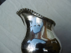 1761 fine George 111 mug by Samuel Meriton with beautiful dual crests 104g
