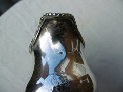 1761 fine George 111 mug by Samuel Meriton with beautiful dual crests 104g