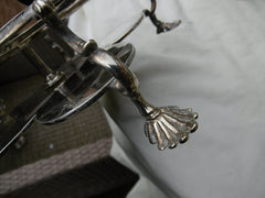 1761 Fine Georgian silver Warwick cruet set complete with bottles and casters 830g silver