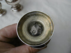 1761 Fine Georgian silver Warwick cruet set complete with bottles and casters 830g silver