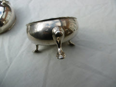 1762 fine pair of Scottish Edinburgh salts by John Edmonstone 170 grams