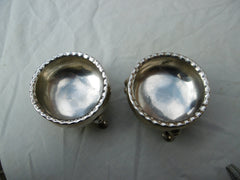 1762 fine pair of Scottish Edinburgh salts by John Edmonstone 170 grams