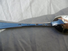1764 large heavy Irish Hanoverian tablespoon by Joseph Jackson 87 grams