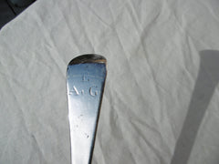 1764 large heavy Irish Hanoverian tablespoon by Joseph Jackson 87 grams