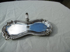 1764 stunning George 111 snuffers tray by William Cafe nice crest 205g