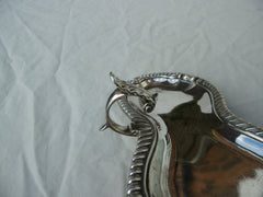 1764 stunning George 111 snuffers tray by William Cafe nice crest 205g