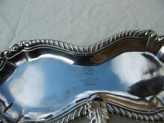 1764 stunning George 111 snuffers tray by William Cafe nice crest 205g