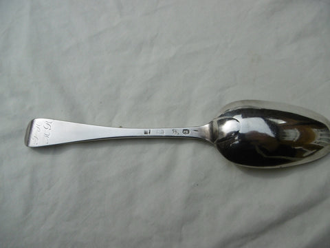 1765 George 111 Scottish Edinburgh tablespoon by rare maker James McKenzie 74g