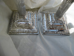1 1765 Fine pair of George 111 silver candlesticks by top maker Emick Romer