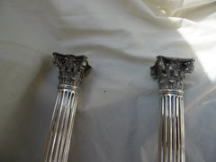 1 1765 Fine pair of George 111 silver candlesticks by top maker Emick Romer