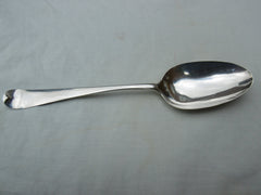 1766 rare George 111 picture back tablespoons with flower decoration by BB 37 grams