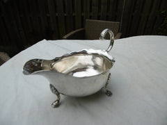 1767 lovely George 111 silver sauce boat by Jacob Marsh great hallmarks 102 grams