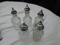 1768 very good George 111 Warwick style cruet set by Daniell and Mince