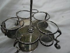 1768 very good George 111 Warwick style cruet set by Daniell and Mince