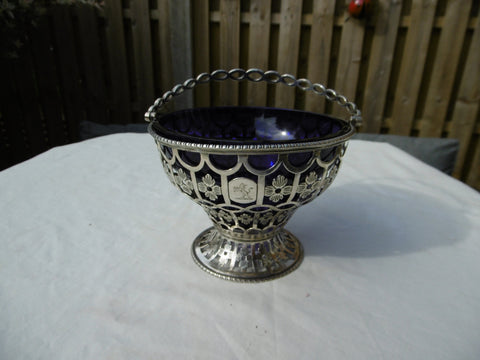 1771 stunning Georgian silver basket by William Plummer , great decoration see photos