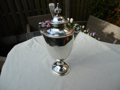 1771 fine Georgian vase shaped silver urn by James Young with ladle 525g