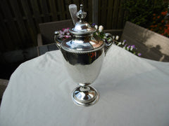 1771 fine Georgian vase shaped silver urn by James Young with ladle 525g