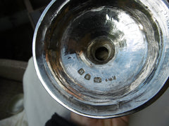 1771 fine Georgian vase shaped silver urn by James Young with ladle 525g