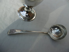 1771 fine Georgian vase shaped silver urn by James Young with ladle 525g