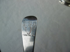 1771 fine Georgian vase shaped silver urn by James Young with ladle 525g