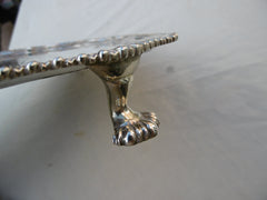 1773 fine George 111 silver salver by Elizabeth Cooke great period crest and motto 470g