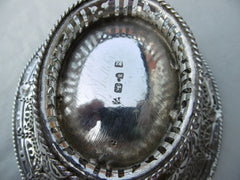 1774 Beautiful George 111 silver swing handled basket by maker SM 150 grams