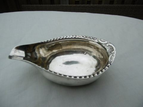1774 top quality Georgian silver pap boat by Robert Hennell 57g
