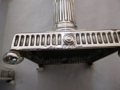 1774 beautiful pair of George 111 silver Dwarf candlesticks 17cms high