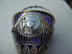 1775 stunning Georgian Adam style large silver swing handled basket see photos