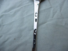 1775 rare Irish Georgian Hook end basting spoon by John Craig nice crest 120g