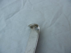 1775 rare Irish Georgian Hook end basting spoon by John Craig nice crest 120g