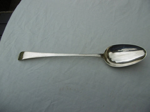 1776 very pretty Georgian bright cut basting spoon by W Tweedie 96g