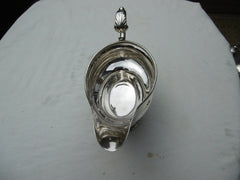 1778 fine Georgian Scottish silver sauce boat by James Welch 230g