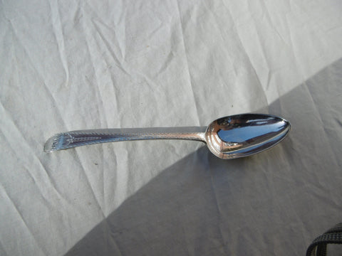 1779 stunning George 111 tablespoon by Hester Bateman, lovely decoration 62g