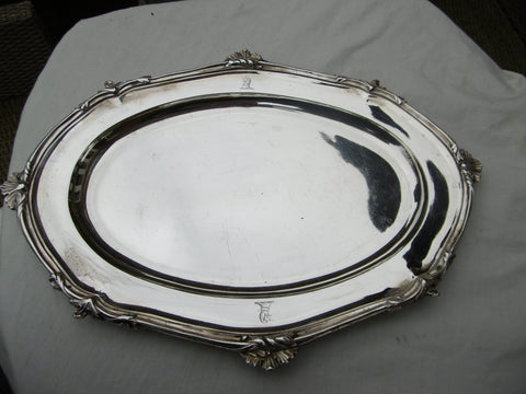 1780 stunning George 111 silver platter by Daniel Smith and Robert Sharp 750g
