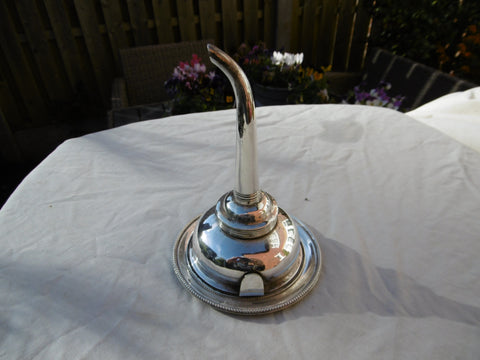 1782 rare George 111 wine funnel and matching stand by B Montague 142g