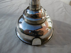 1782 rare George 111 wine funnel and matching stand by B Montague 142g